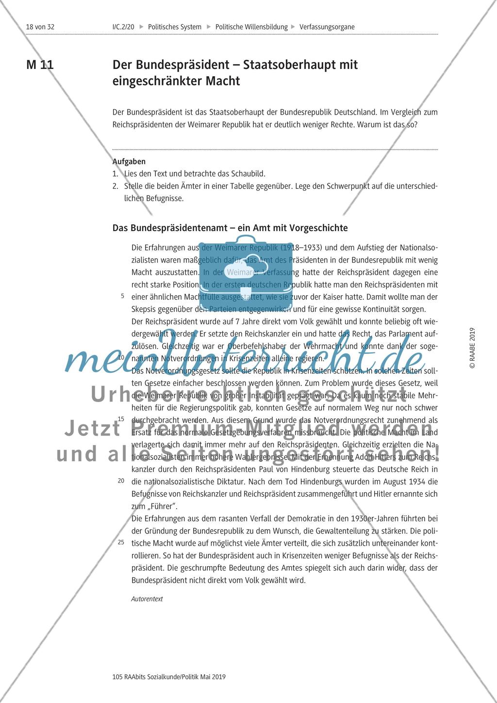 Bundesrat, Bundesregierung, Bundespräsident und Bundesverfassungsgericht Preview 3