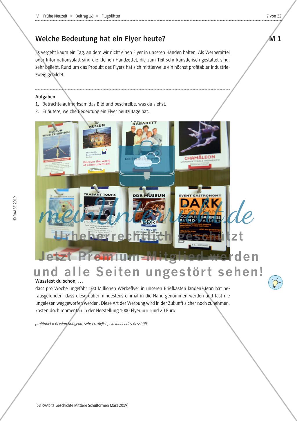 Geschichte der Flugblätter Preview 1