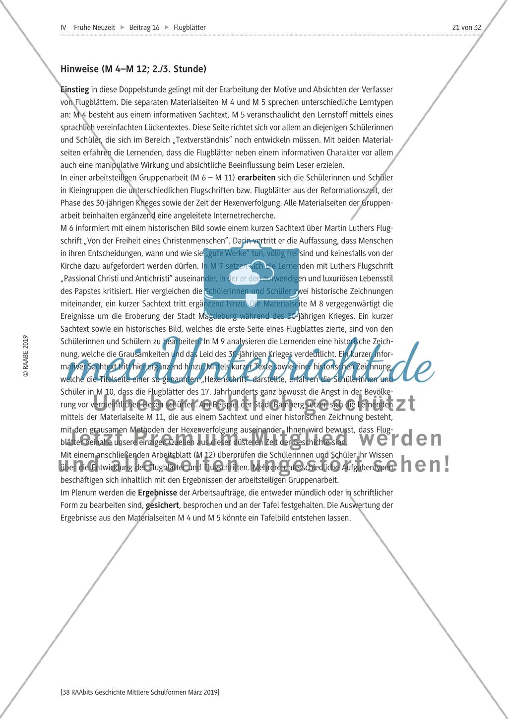 Flugblätter im Mittelalter und in der Neuzeit Preview 8