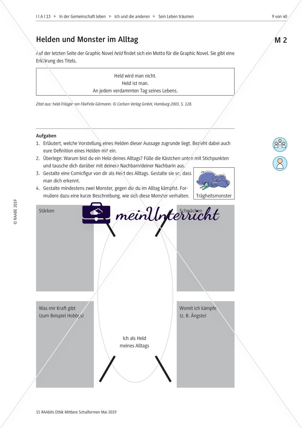 Definition Held: Anwendung der sokratischen Methode Preview 3
