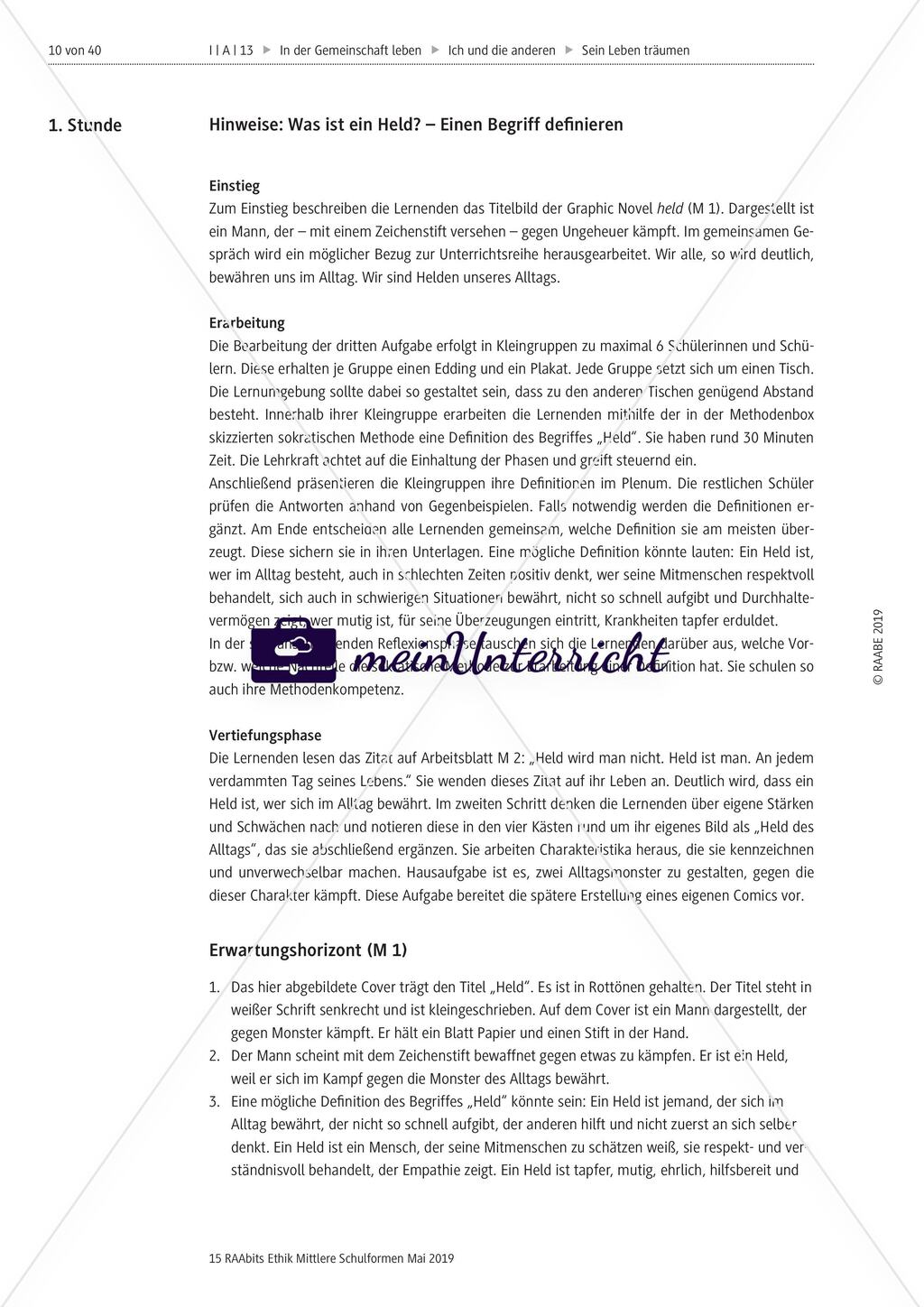 Definition Held: Anwendung der sokratischen Methode Preview 4