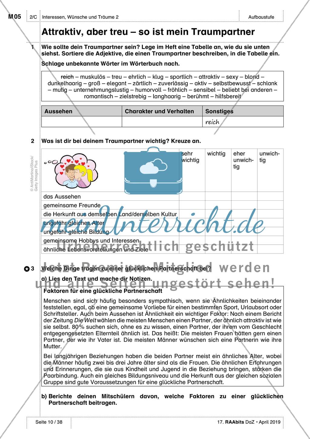 Träume und Zukunftsvorstellungen: Einführung des Wortschatzes Preview 5