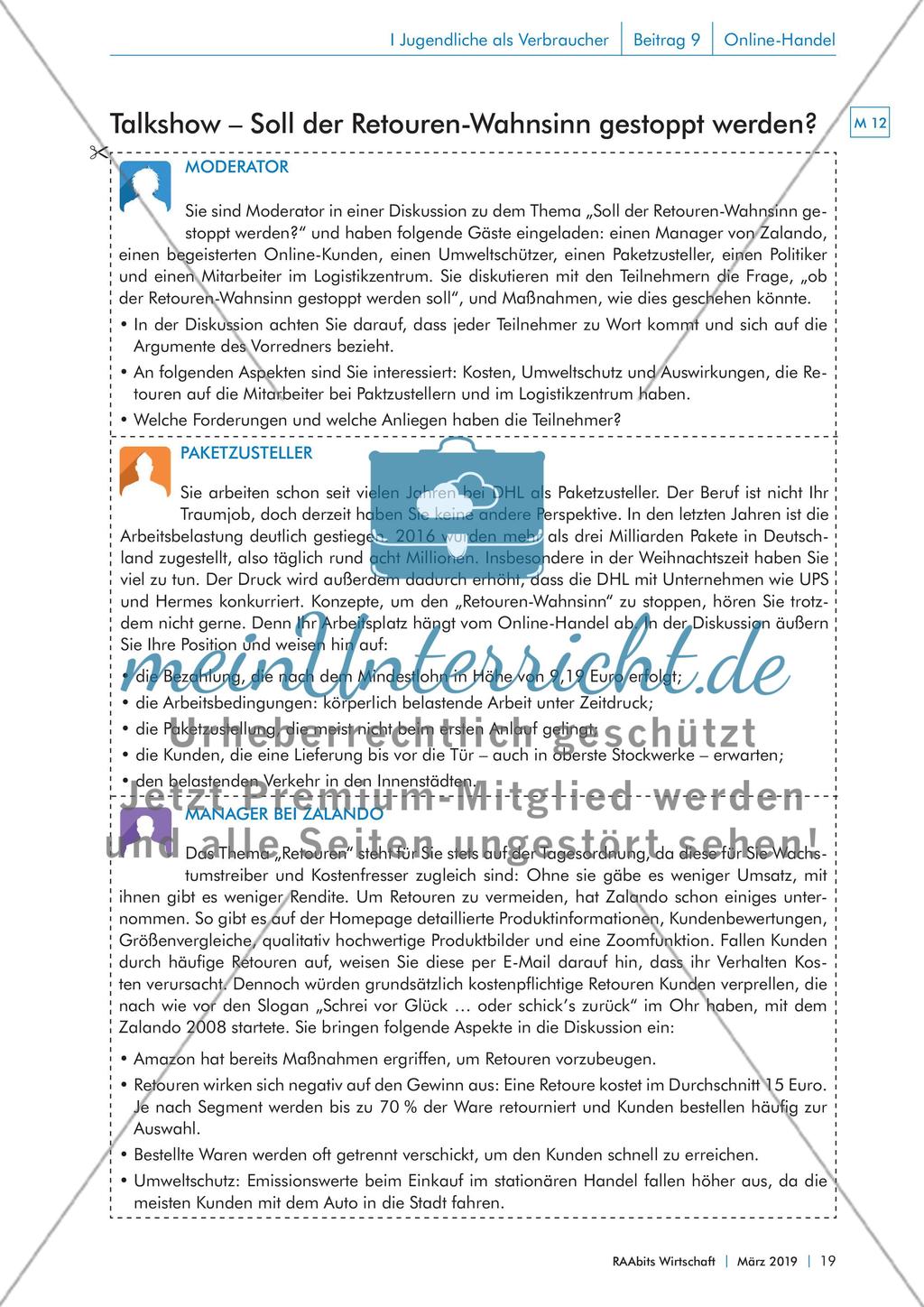 Auswirkungen und Kehrseiten des Online-Handels Preview 6