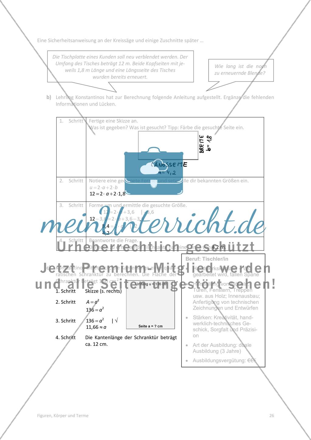 Die Lösungen der Arbeitsblätter Preview 10