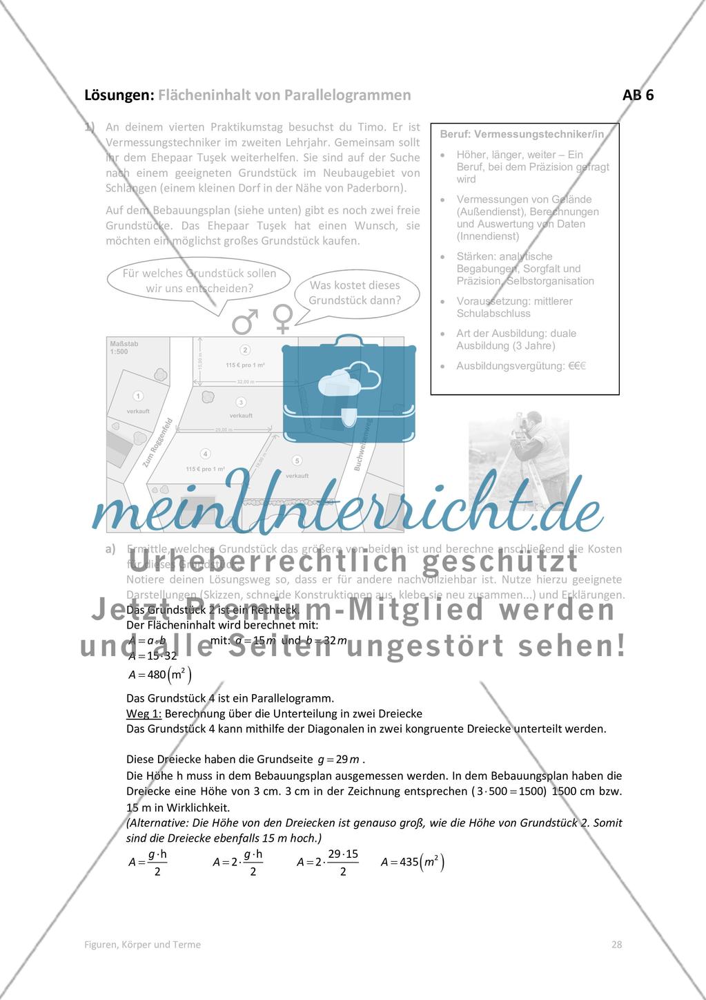 Die Lösungen der Arbeitsblätter Preview 12
