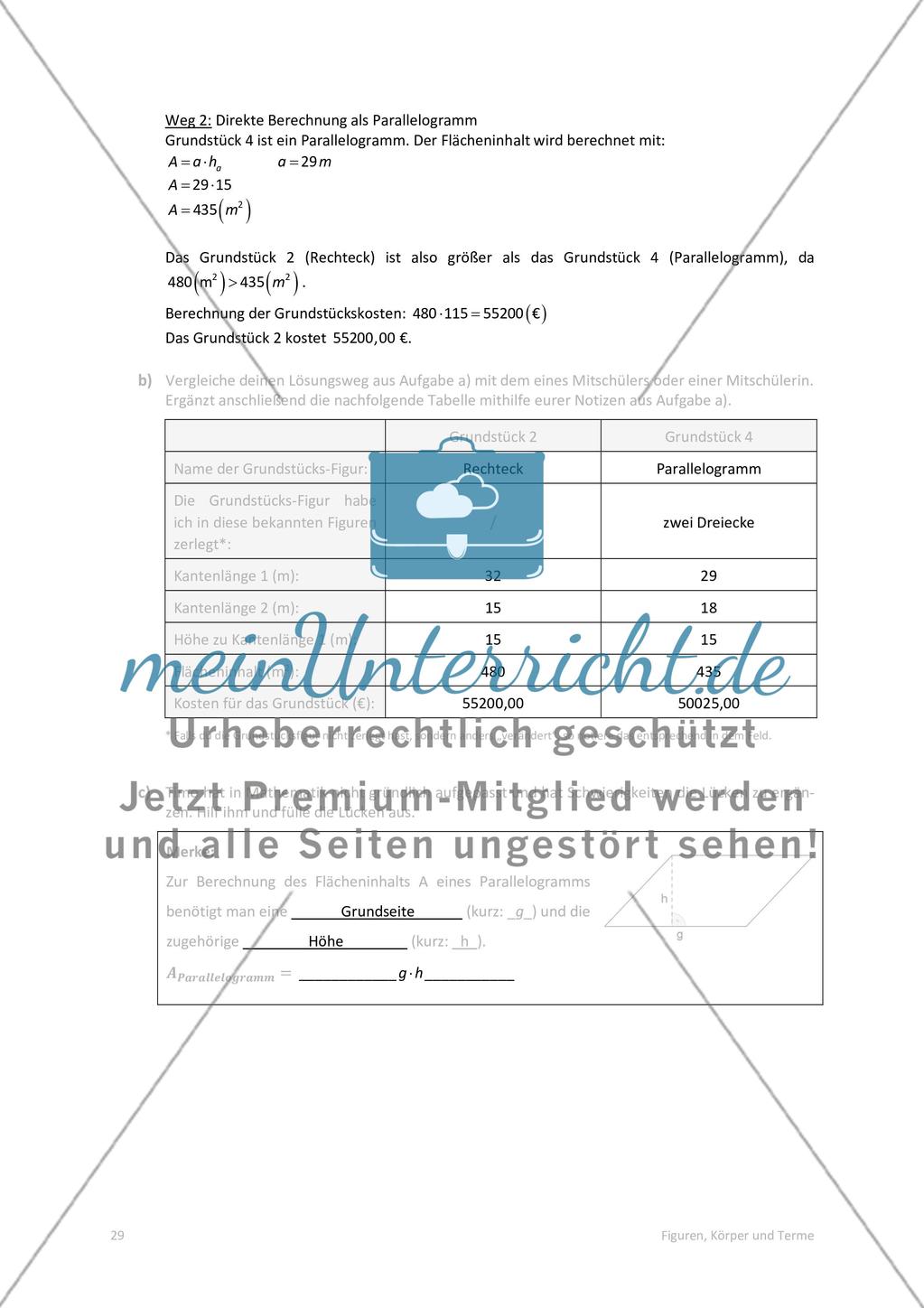 Die Lösungen der Arbeitsblätter Preview 13