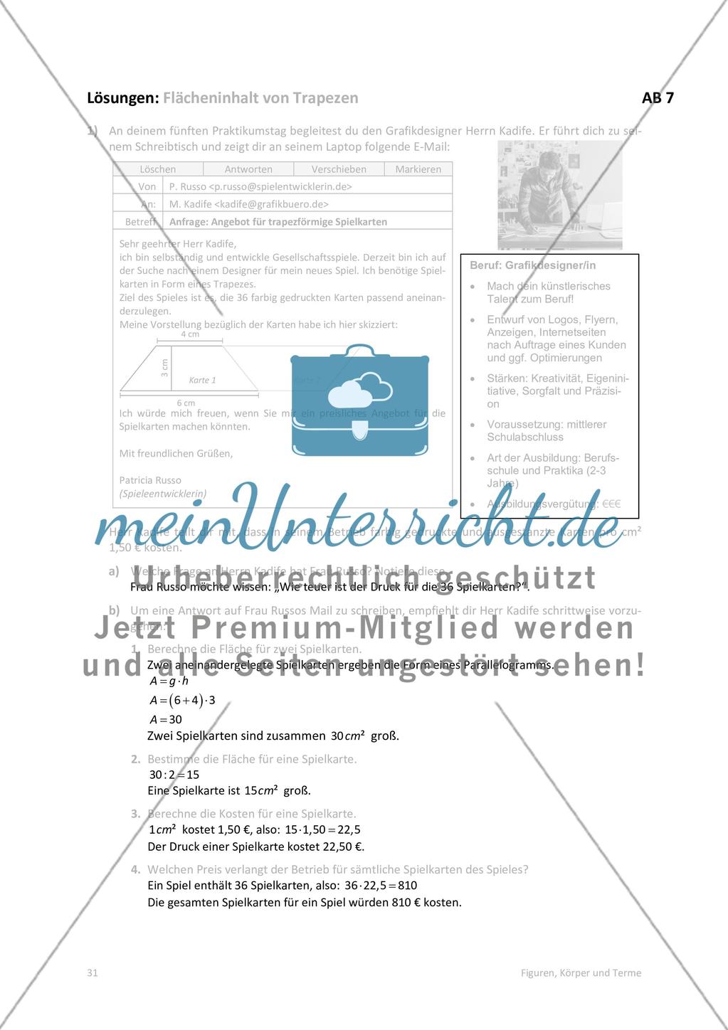 Die Lösungen der Arbeitsblätter Preview 15