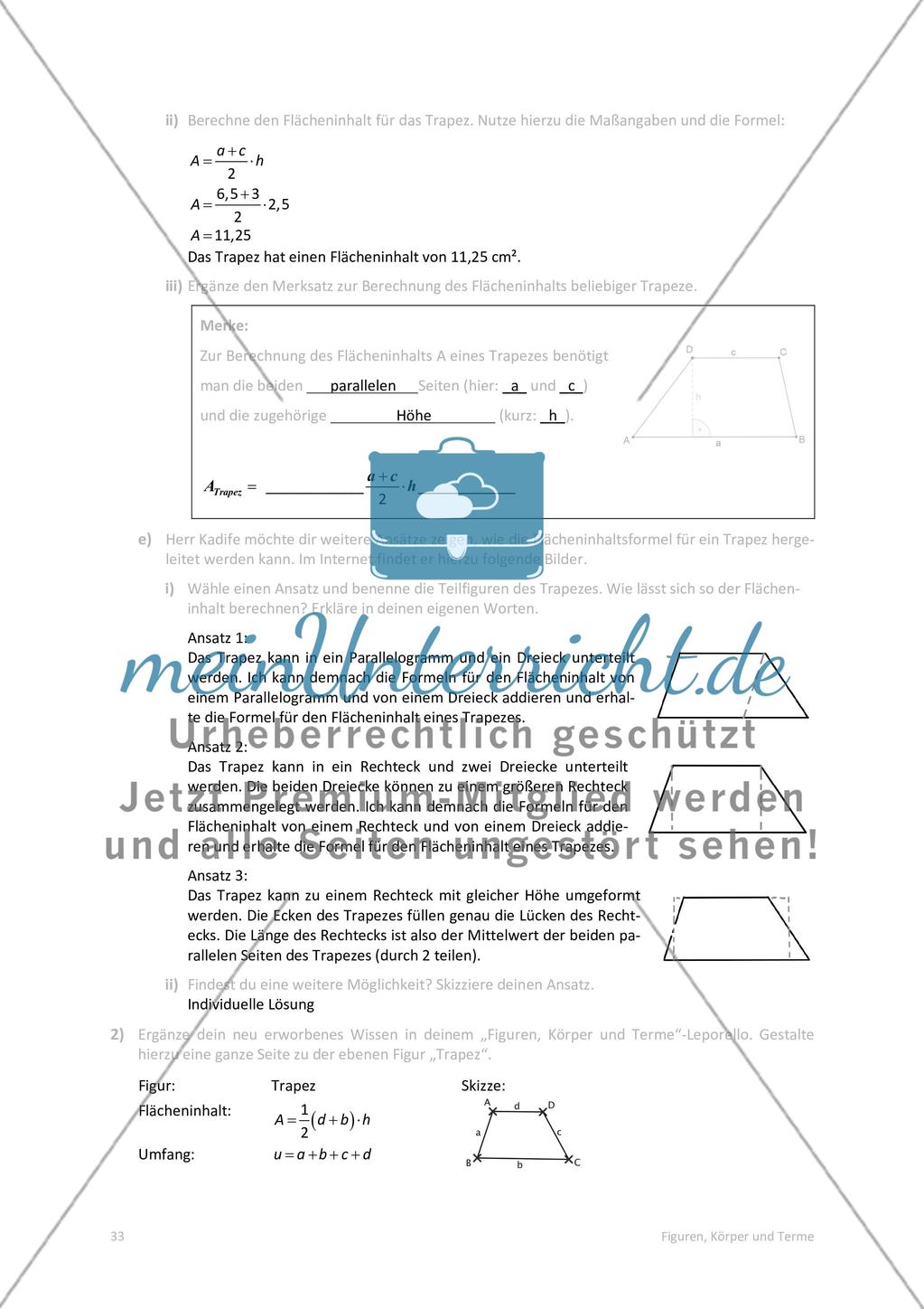 Die Lösungen der Arbeitsblätter Preview 17