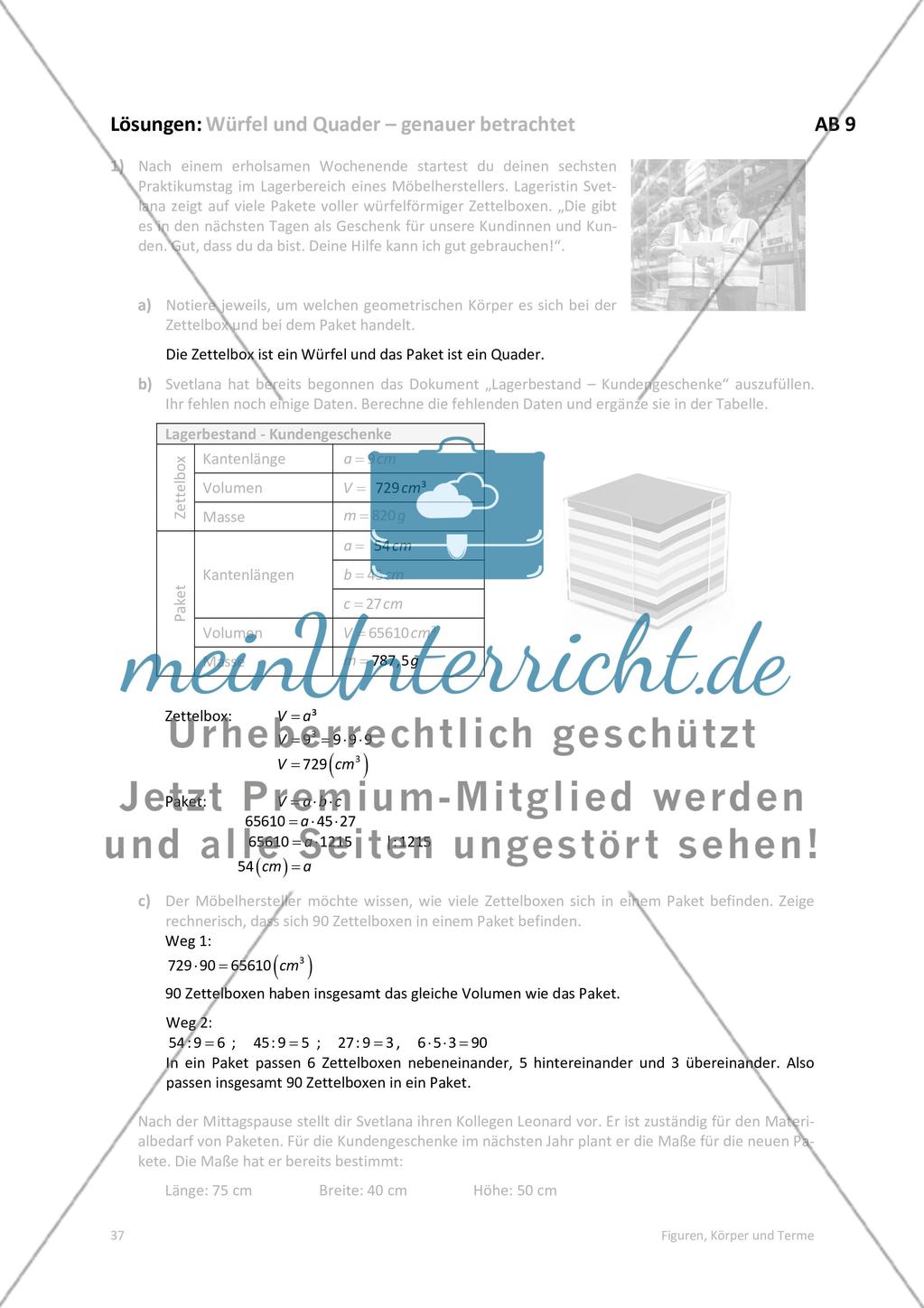 Die Lösungen der Arbeitsblätter Preview 21