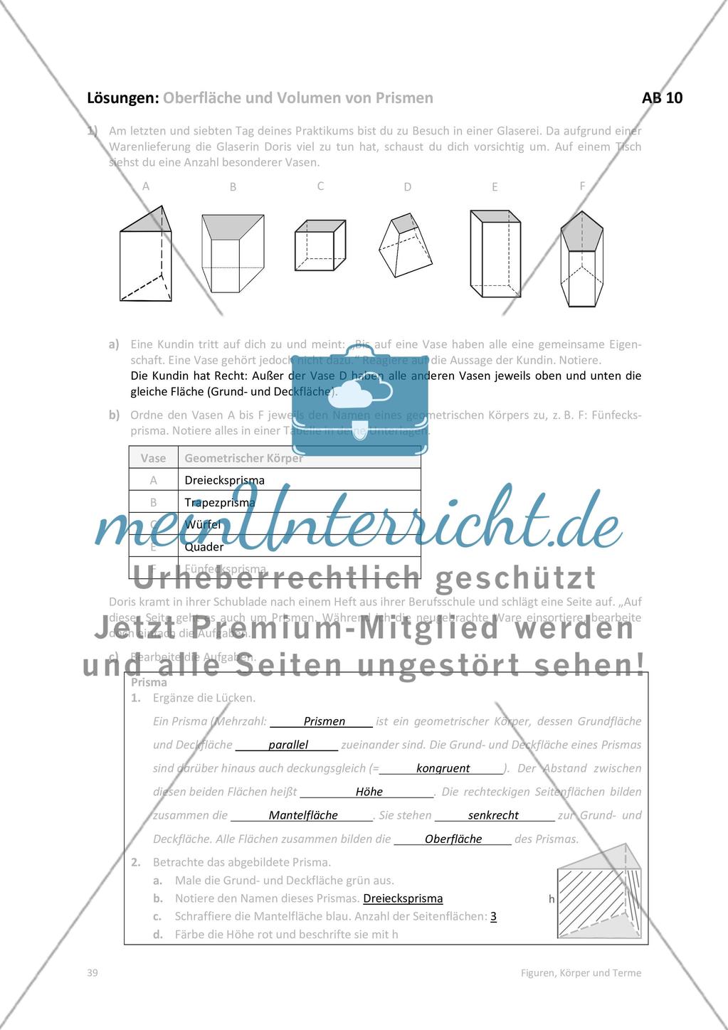 Die Lösungen der Arbeitsblätter Preview 23
