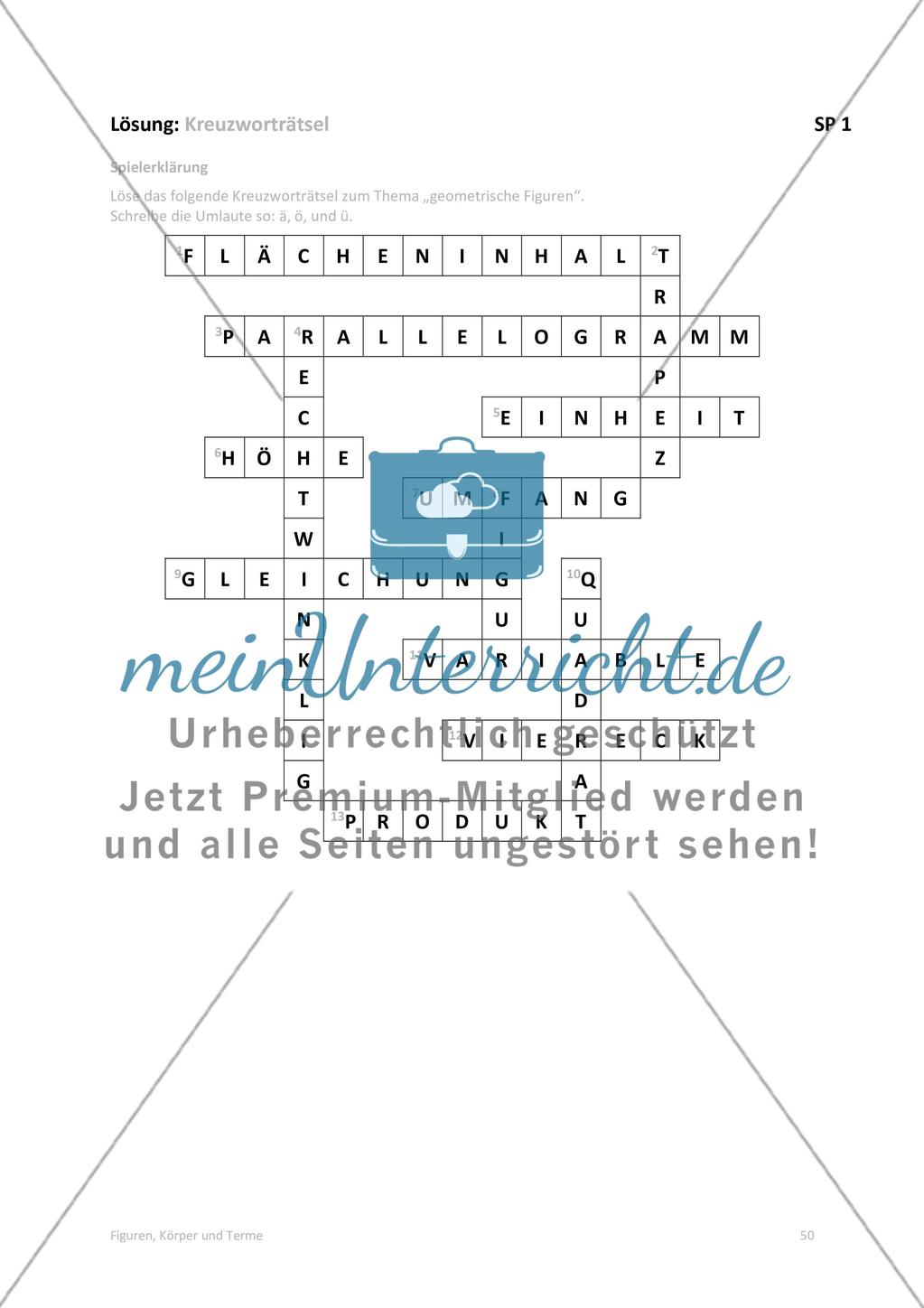 Die Lösungen der Spiele und der Selbstdiagnose Preview 1
