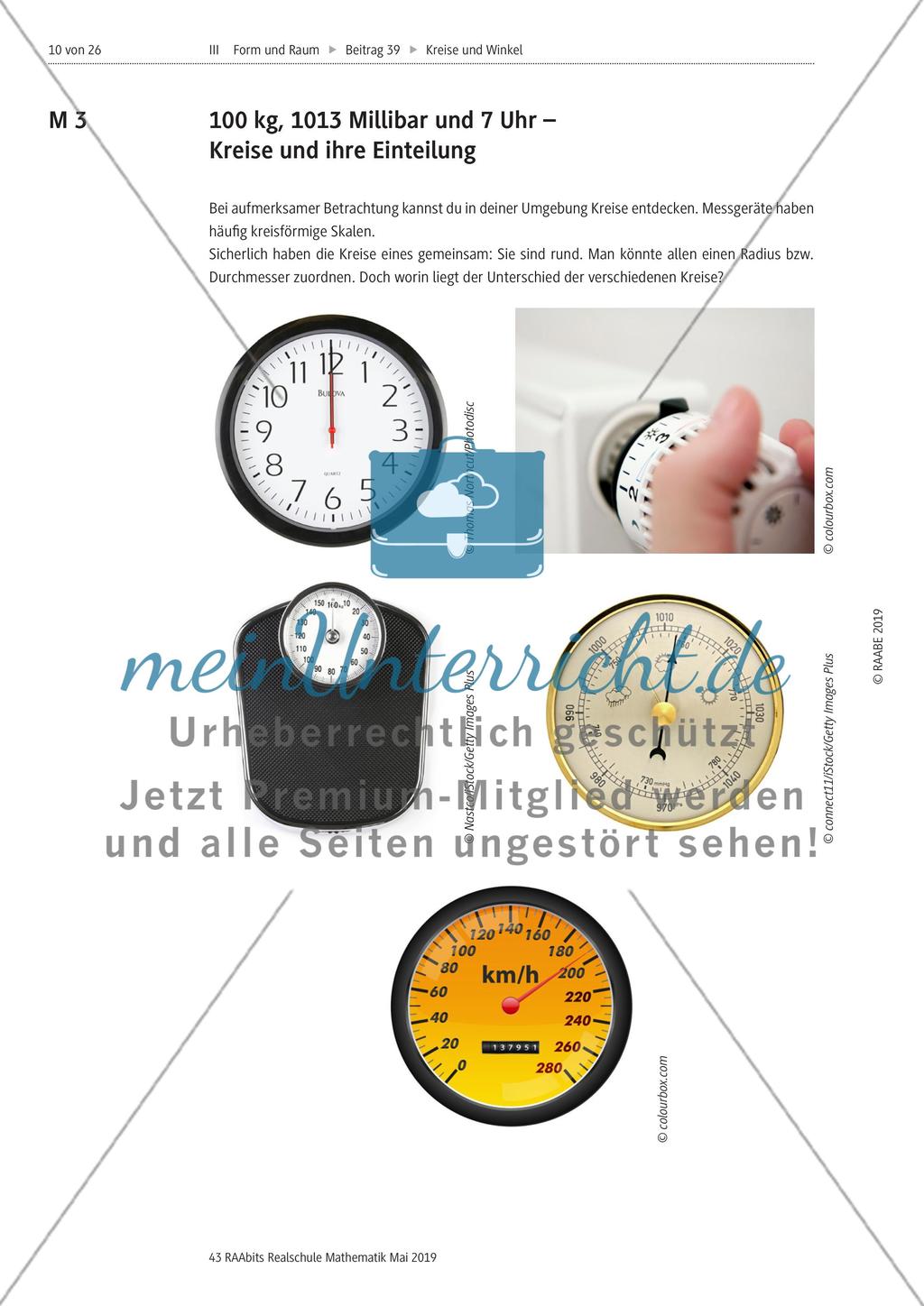 Kreise und Winkel: Kreise und ihre Einteilung Preview 1