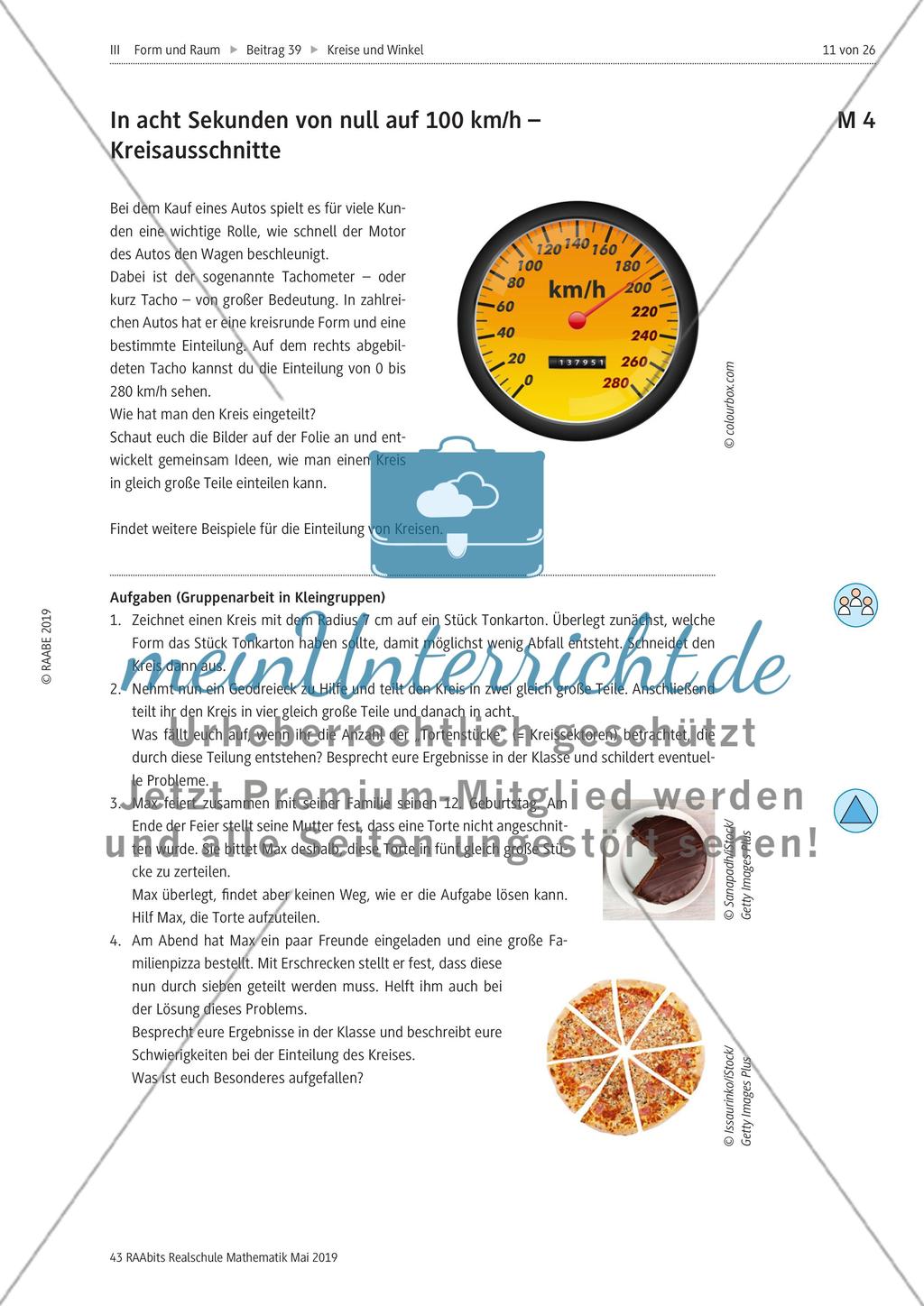 Kreise und Winkel: Kreise und ihre Einteilung Preview 2