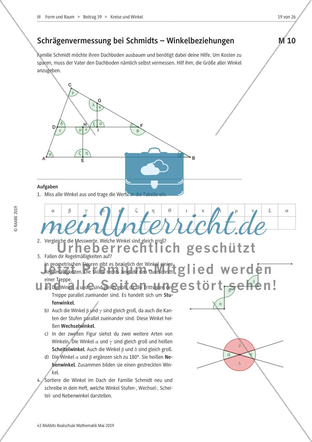 Kreise und Winkel: Winkel messen, bezeichnen und unterscheiden Preview 4