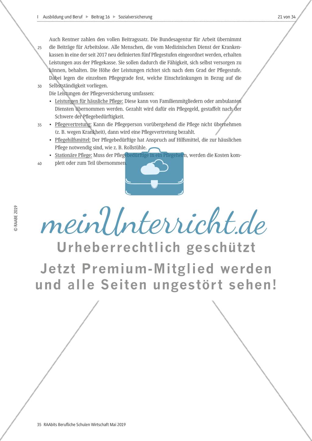 Die fünf Säulen der Sozialversicherung Preview 16