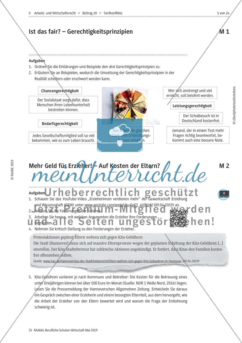 Eine Stationenarbeit zu dem Thema Löhne Preview 1