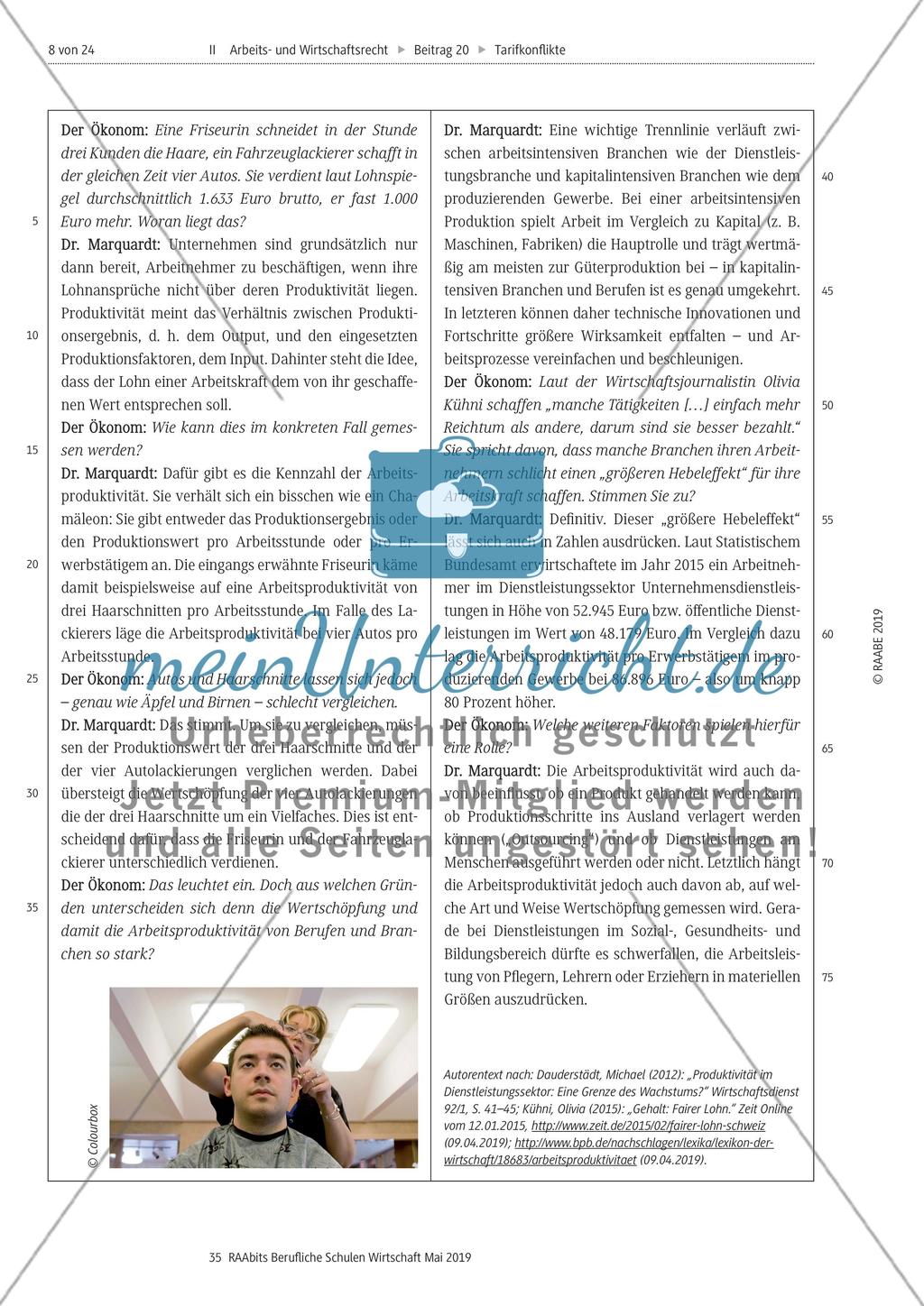Eine Stationenarbeit zu dem Thema Löhne Preview 4