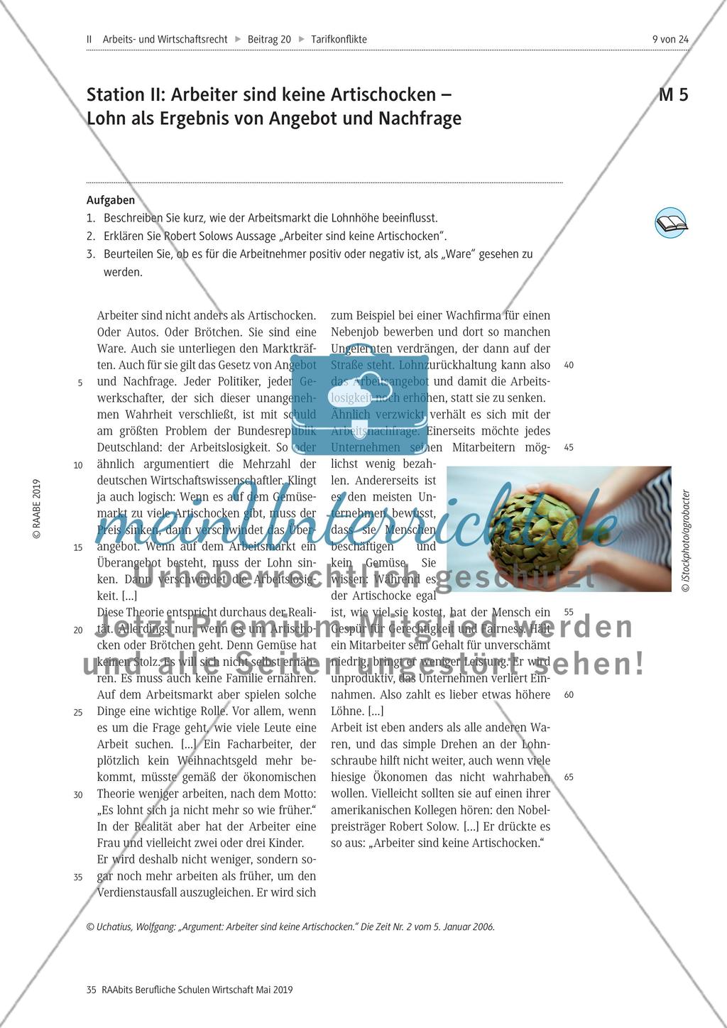 Eine Stationenarbeit zu dem Thema Löhne Preview 5