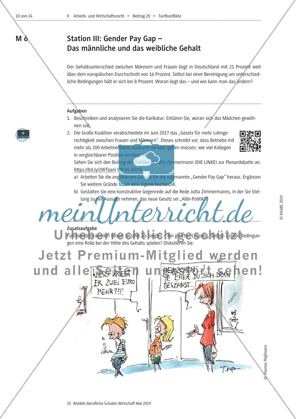 Eine Stationenarbeit zu dem Thema Löhne Preview 6