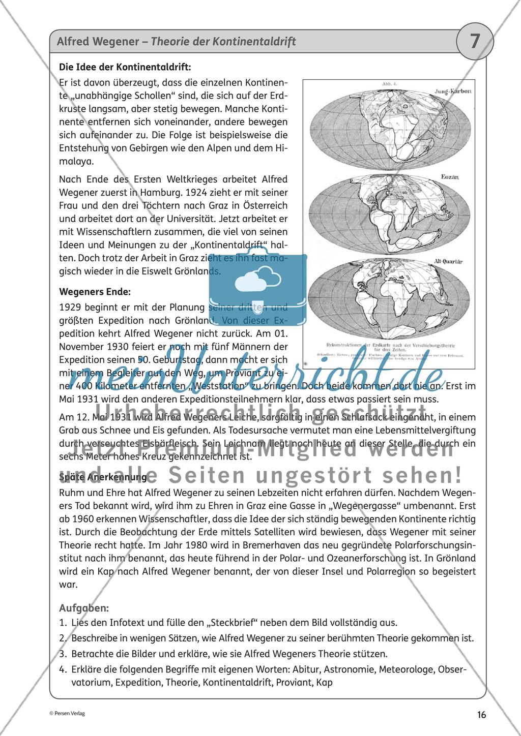 Alfred Wegener (01.11.1880 bis vermutl. Mai 1931) Preview 2
