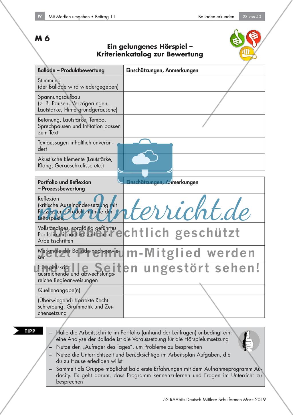 Inszenierung einer Ballade Preview 2