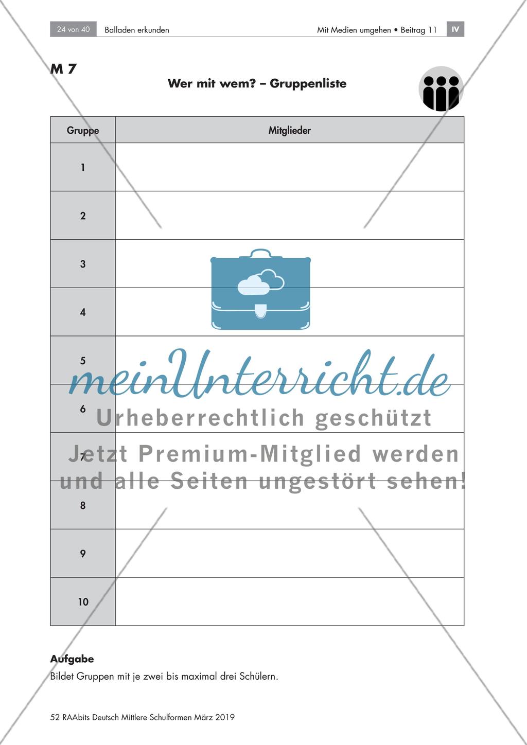 Inszenierung einer Ballade Preview 3