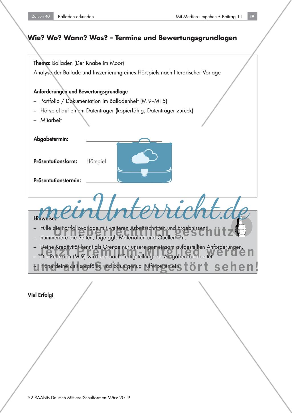 Inszenierung einer Ballade Preview 5