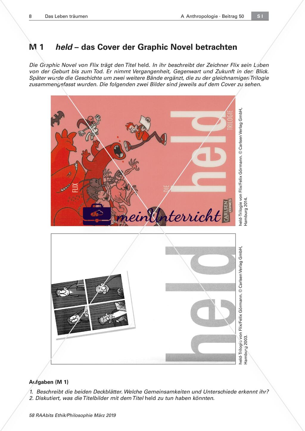 Graphic Novel: Helden Preview 1