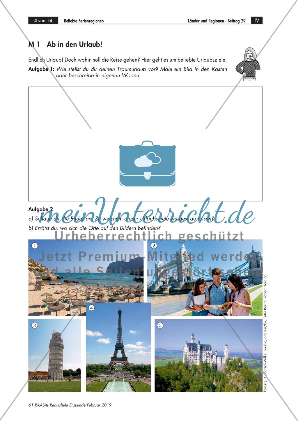 Schülervorstellungen zum Urlaub Preview 1