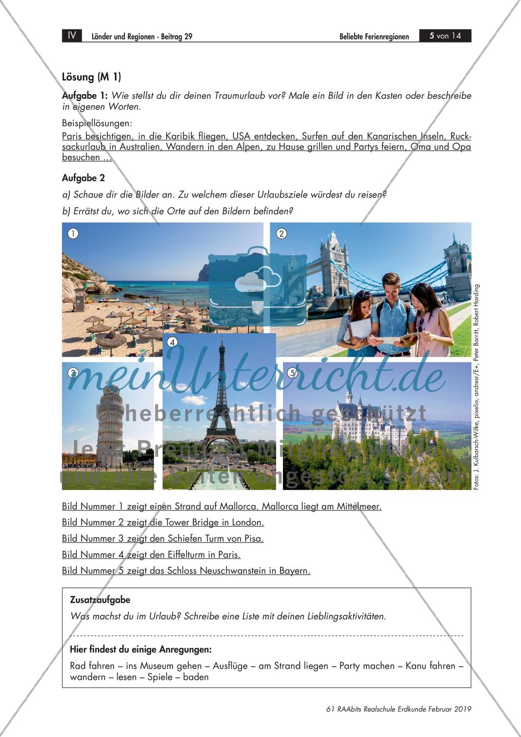 Schülervorstellungen zum Urlaub Preview 2