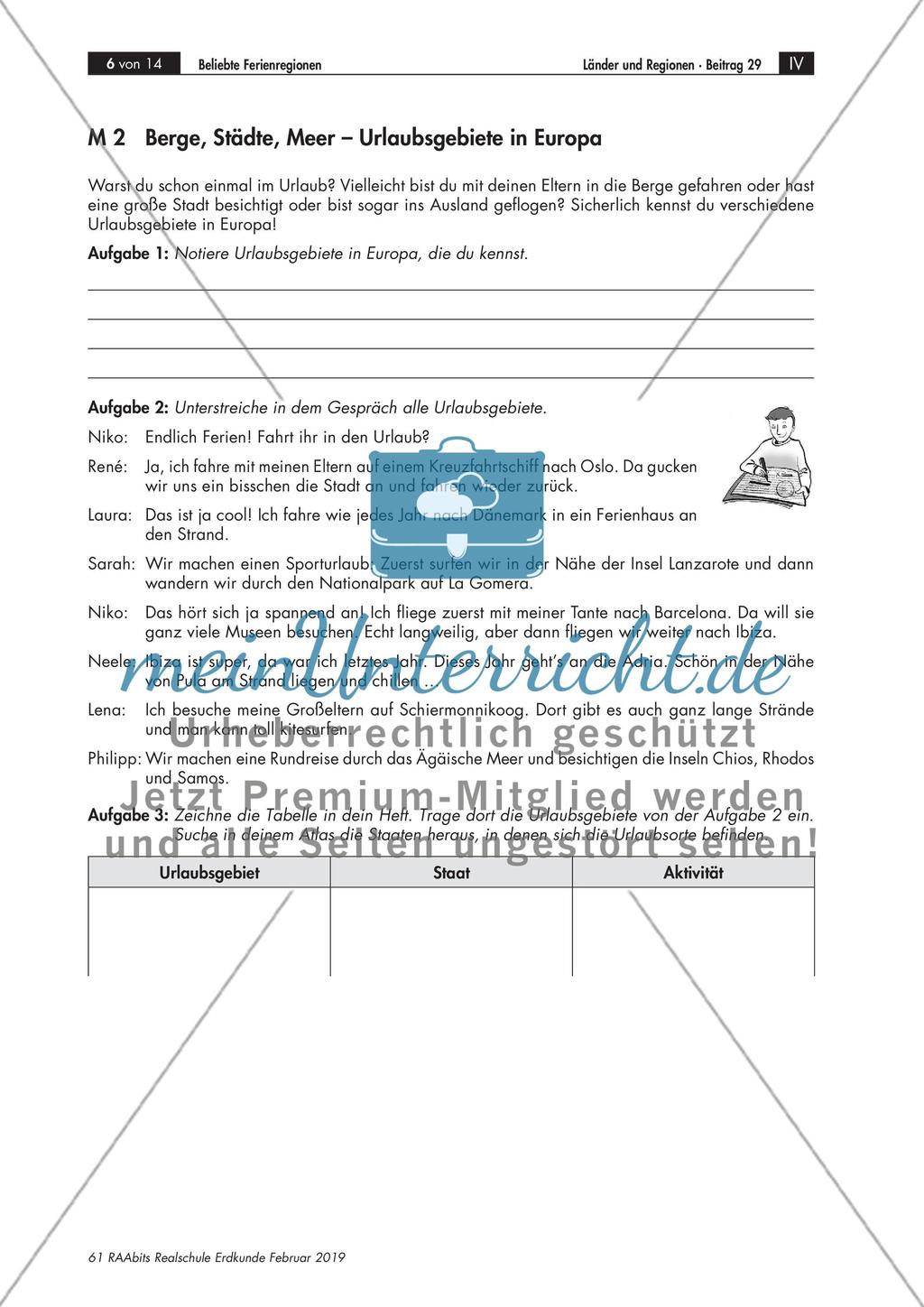 Schülervorstellungen zum Urlaub Preview 3