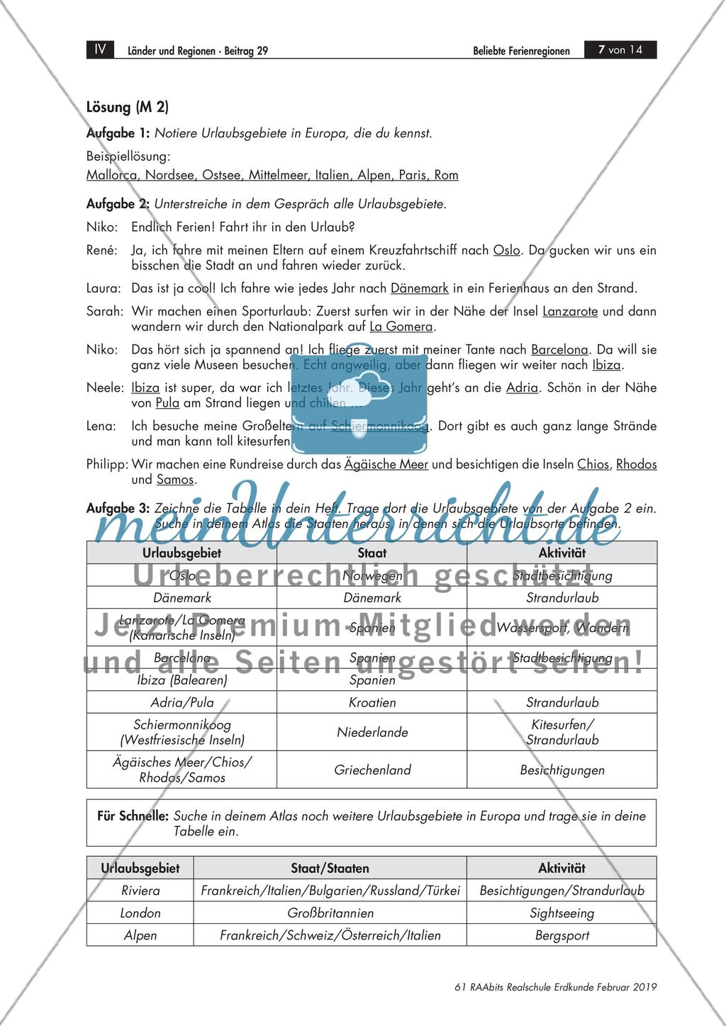 Schülervorstellungen zum Urlaub Preview 4