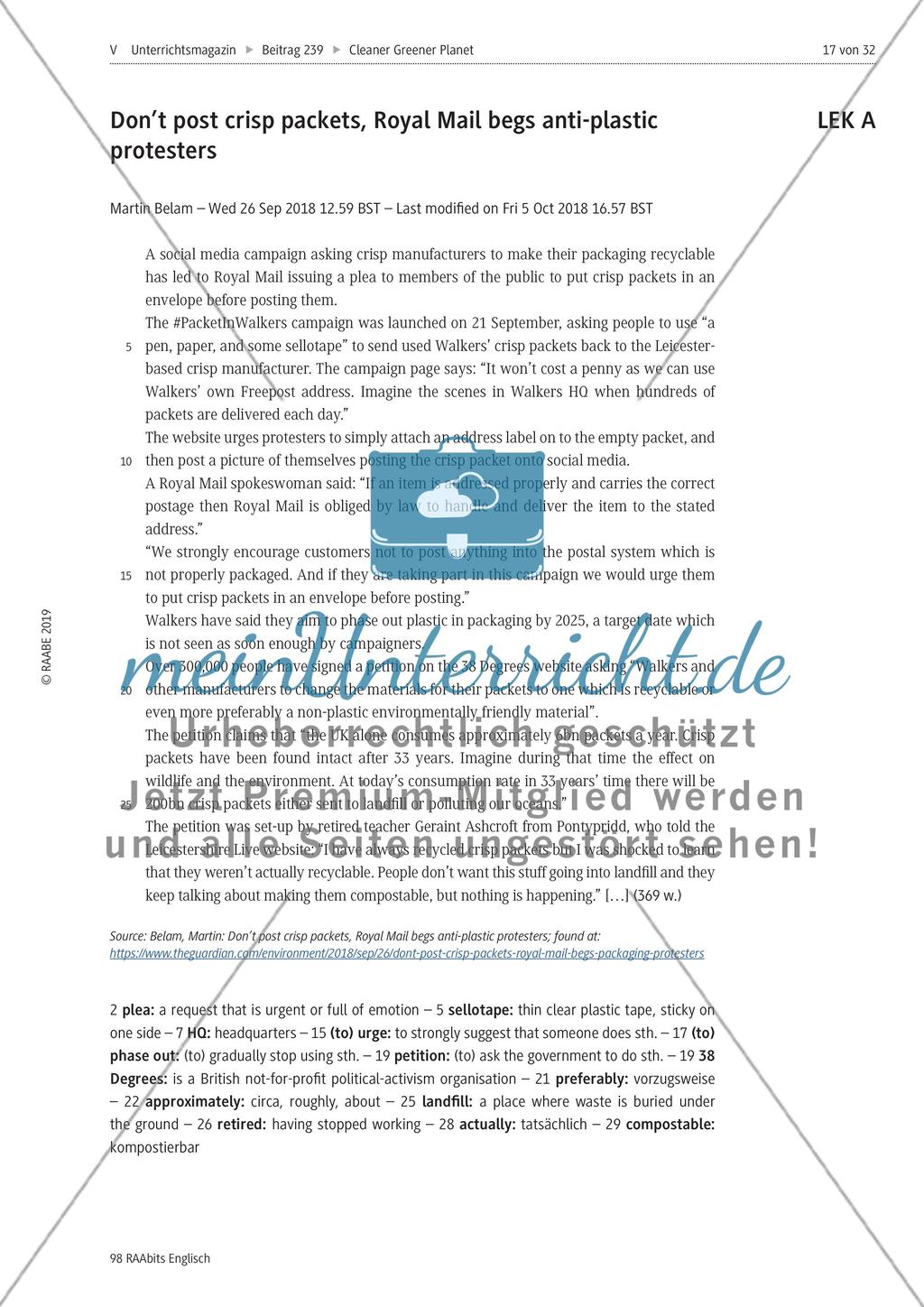 Environmental challenges: Lernerfolgskontrolle Preview 1
