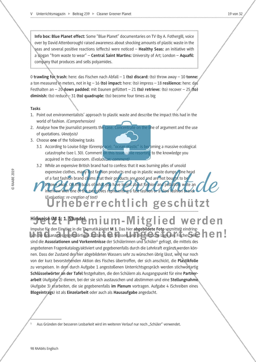 Environmental challenges: Lernerfolgskontrolle Preview 3