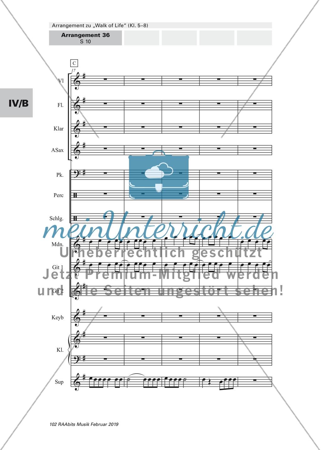 Arrangement zu