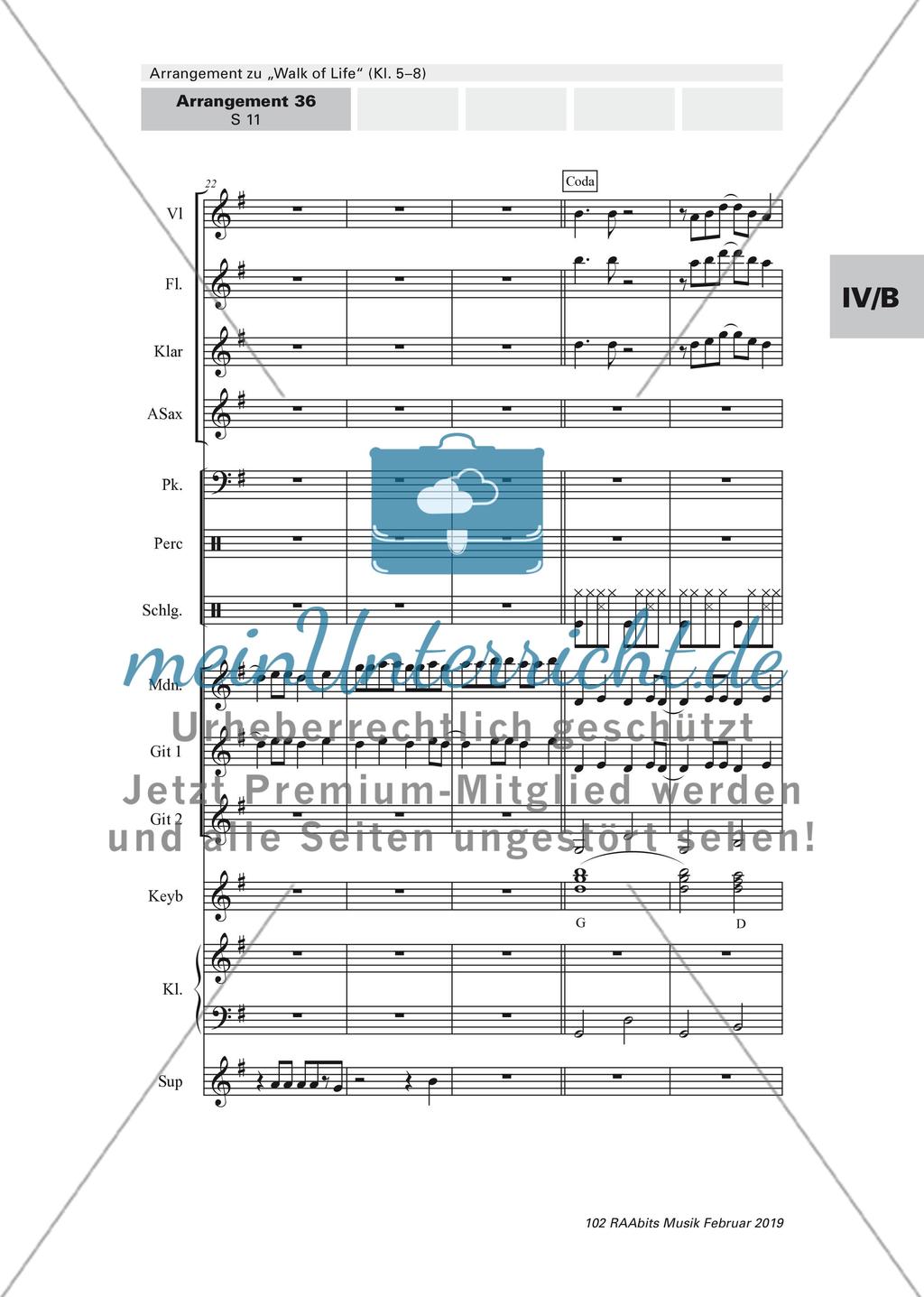 Arrangement zu