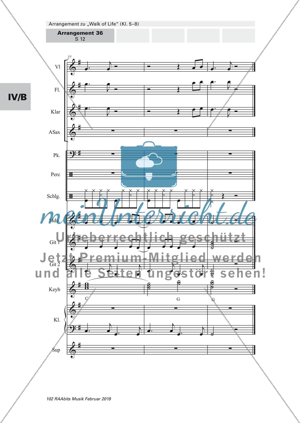 Arrangement zu