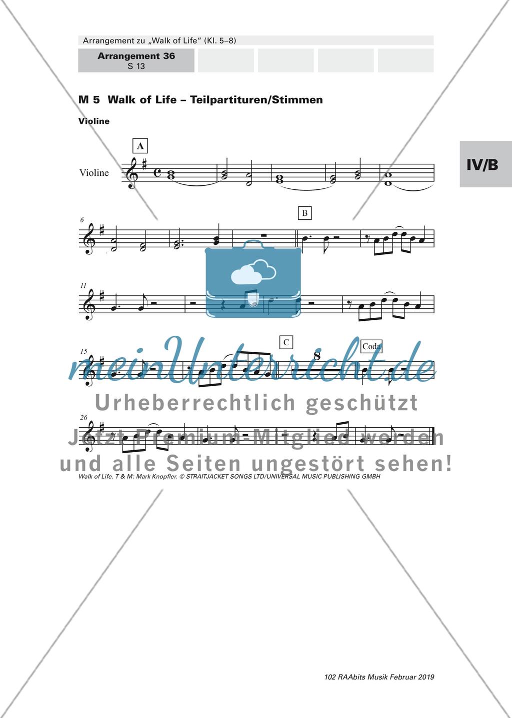 Arrangement zu