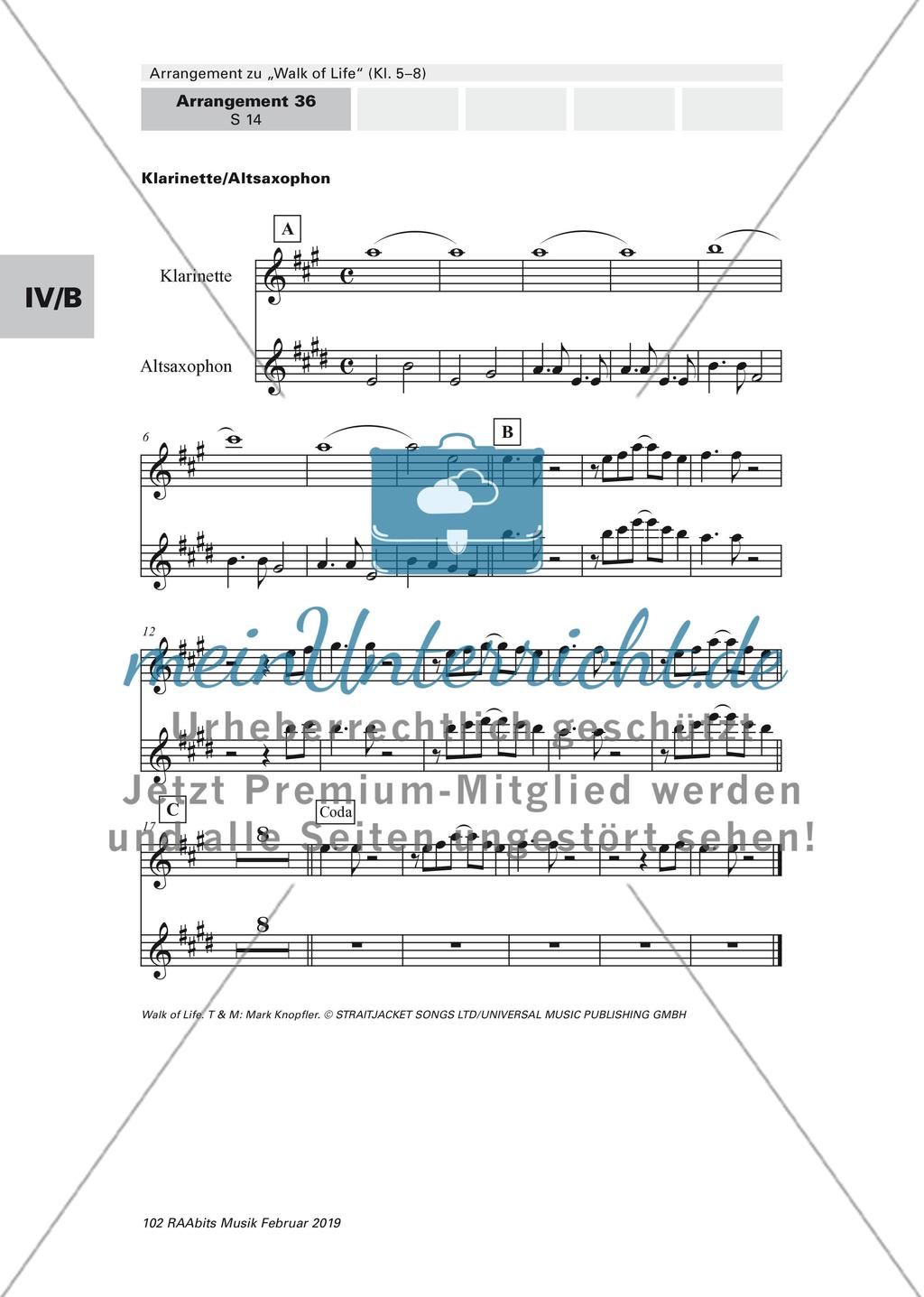 Arrangement zu
