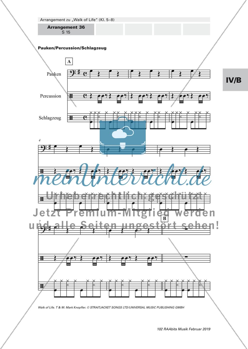 Arrangement zu