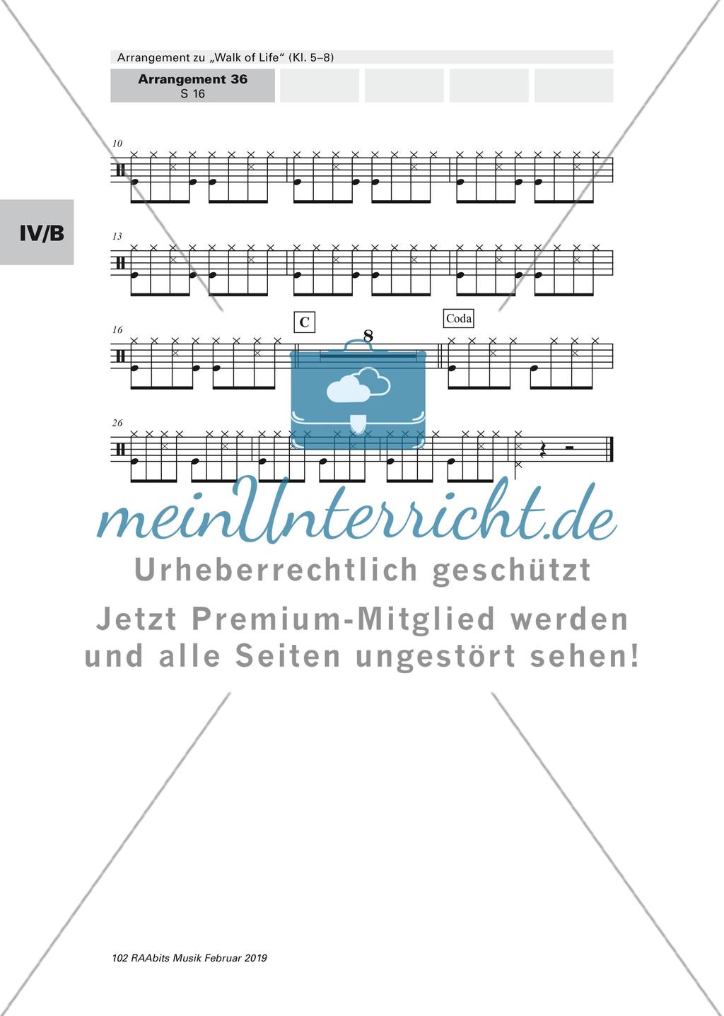 Arrangement zu