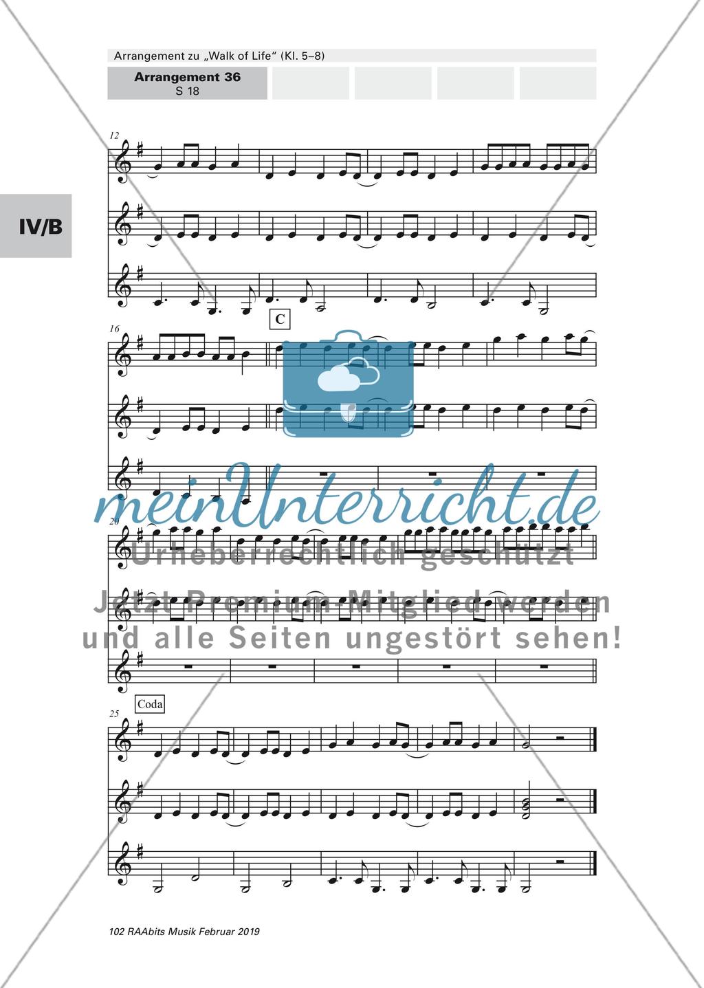 Arrangement zu