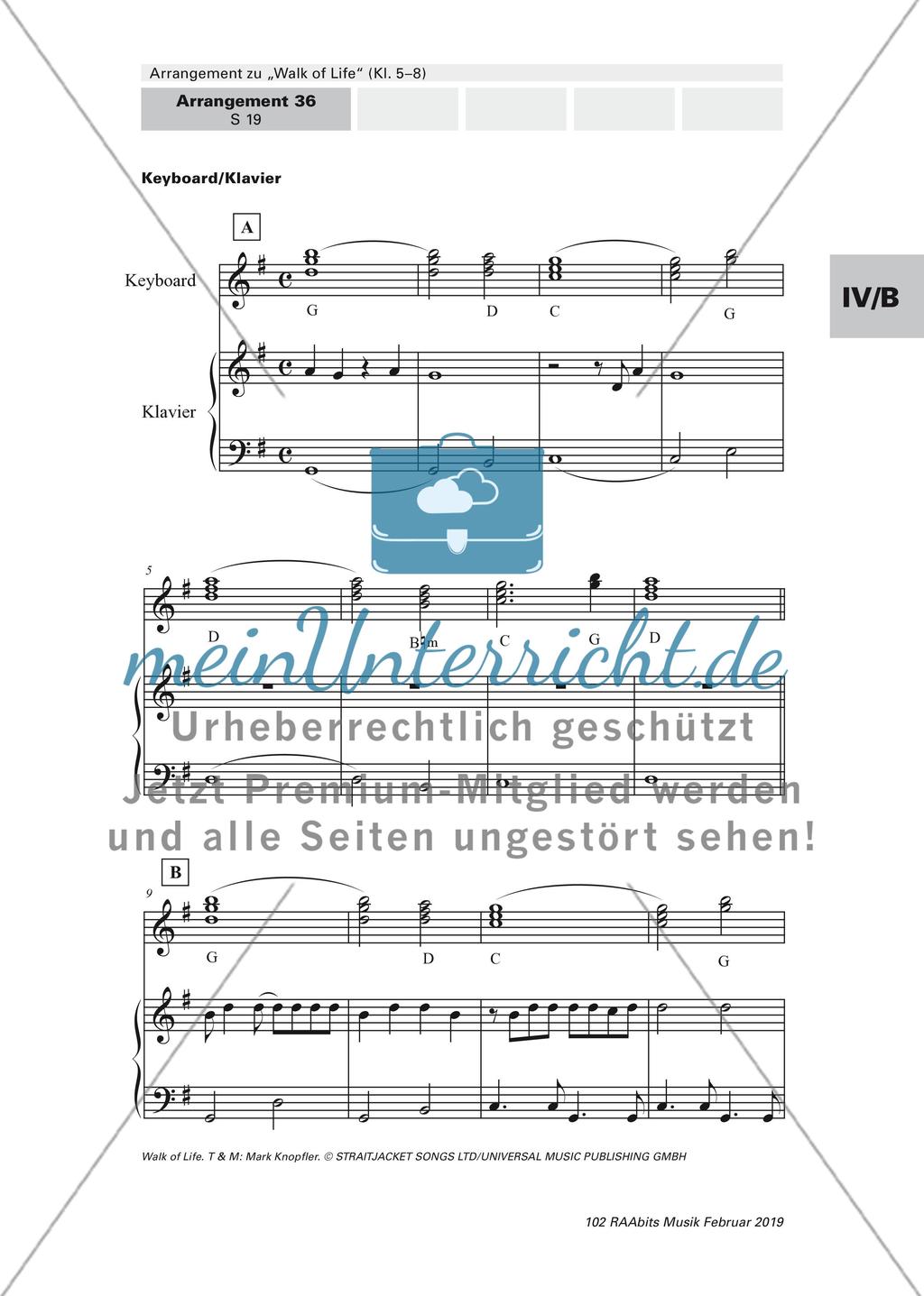 Arrangement zu