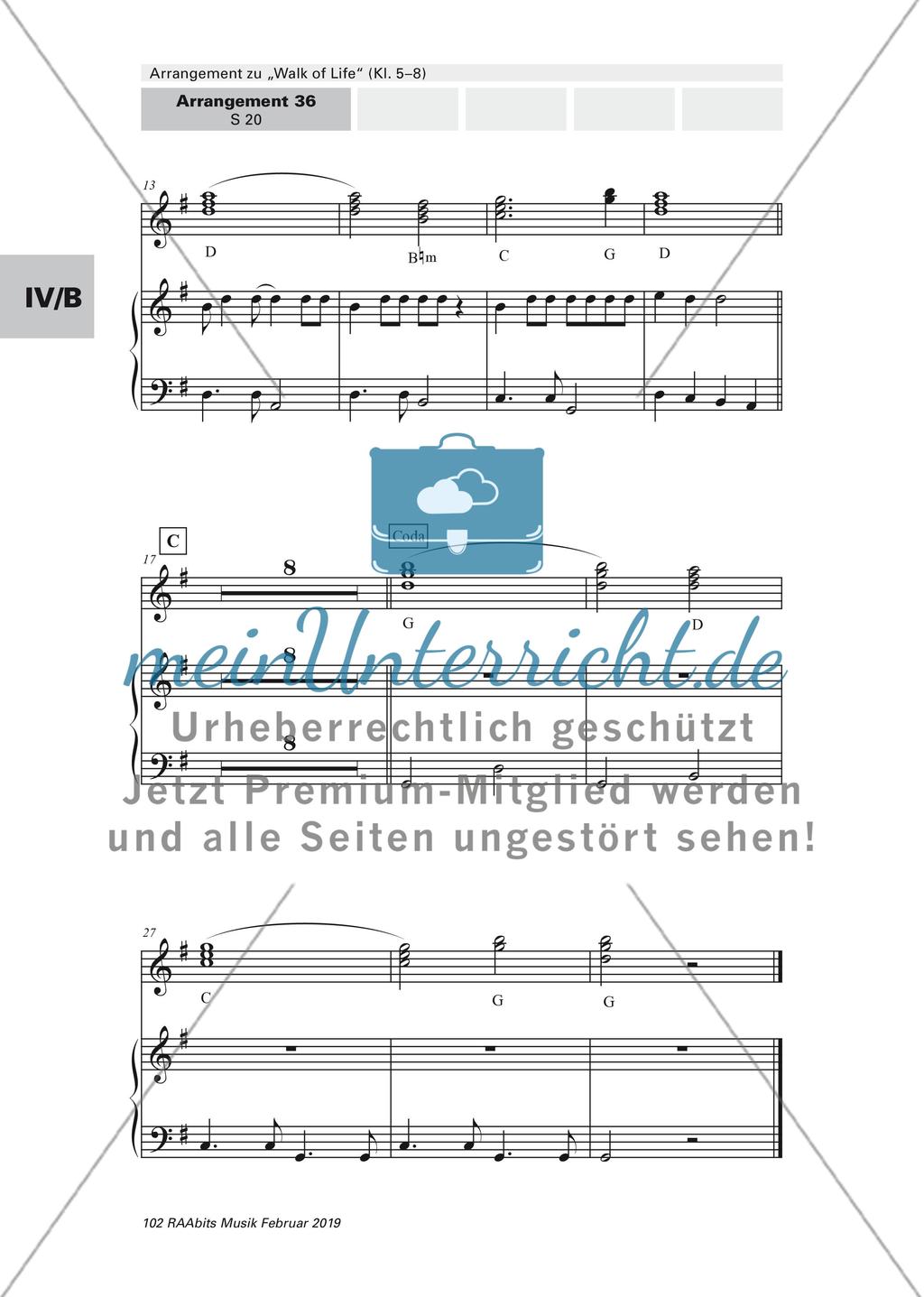 Arrangement zu