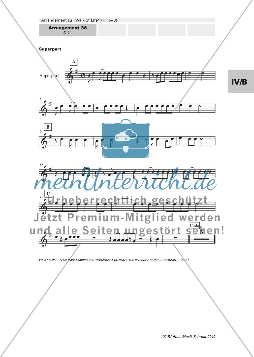 Arrangement zu