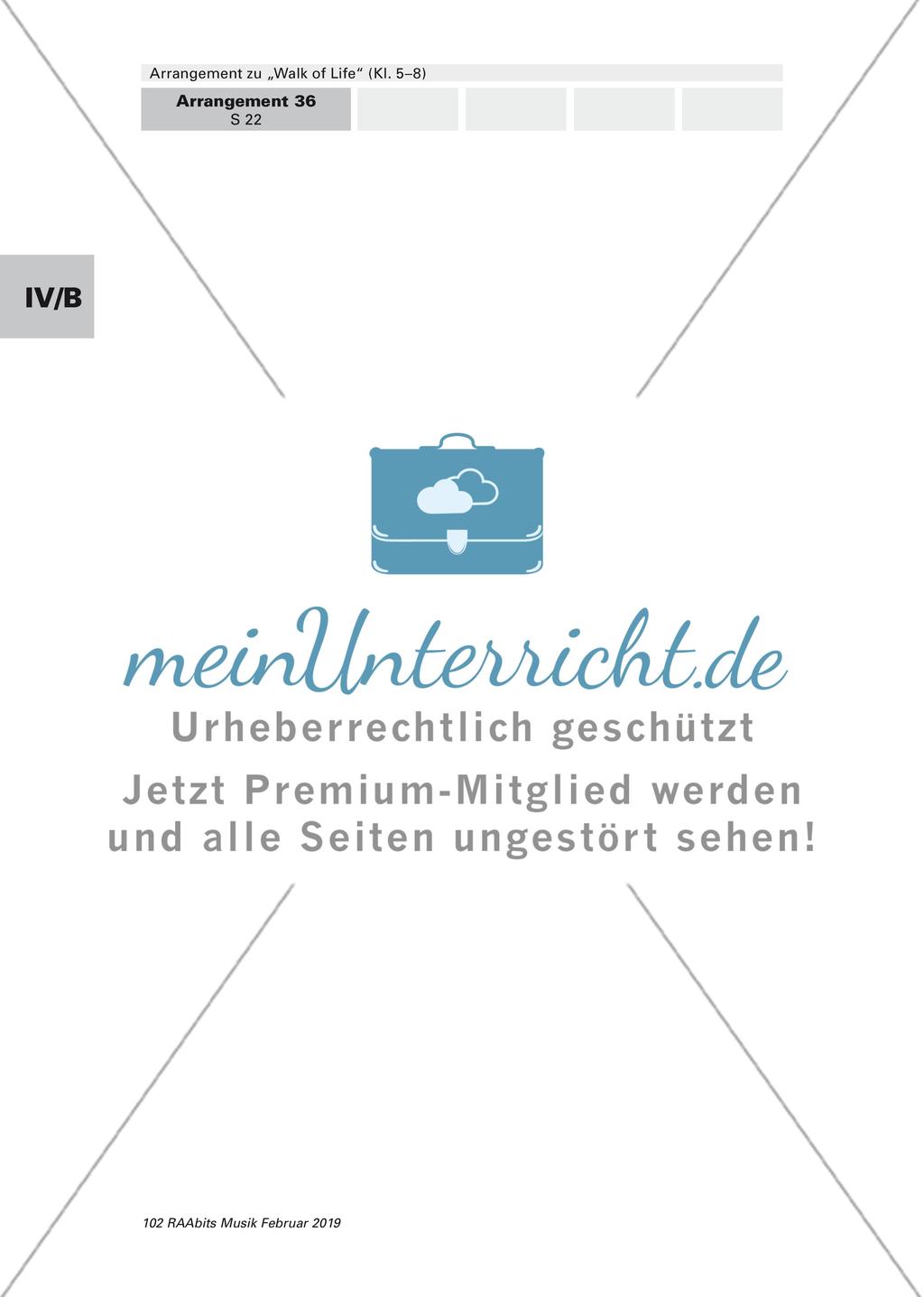 Arrangement zu