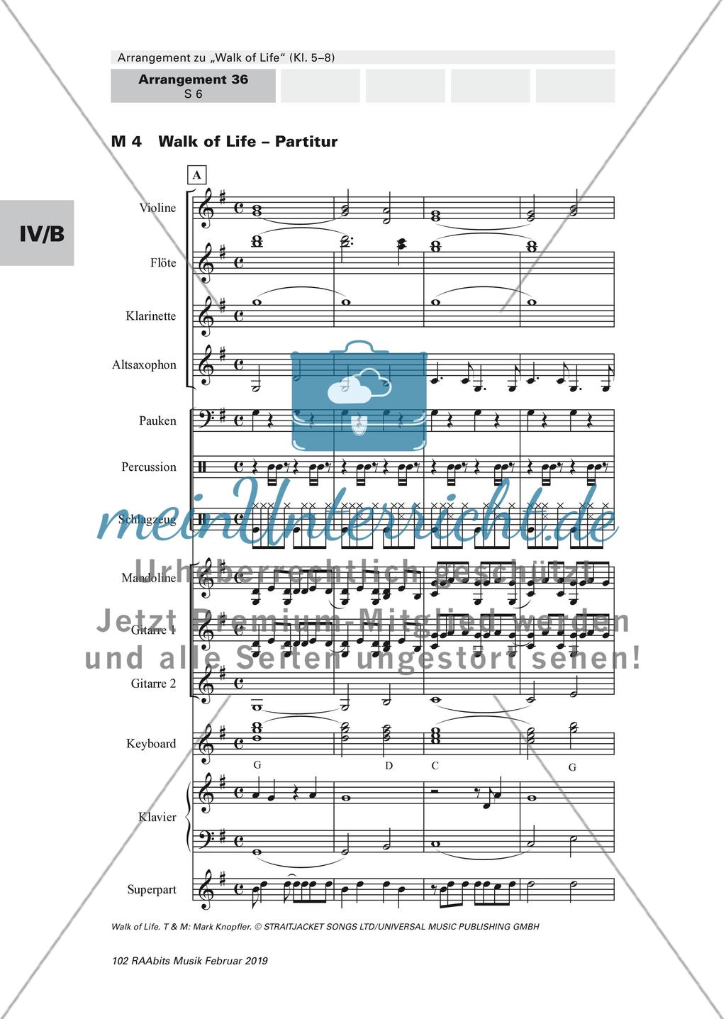 Arrangement zu