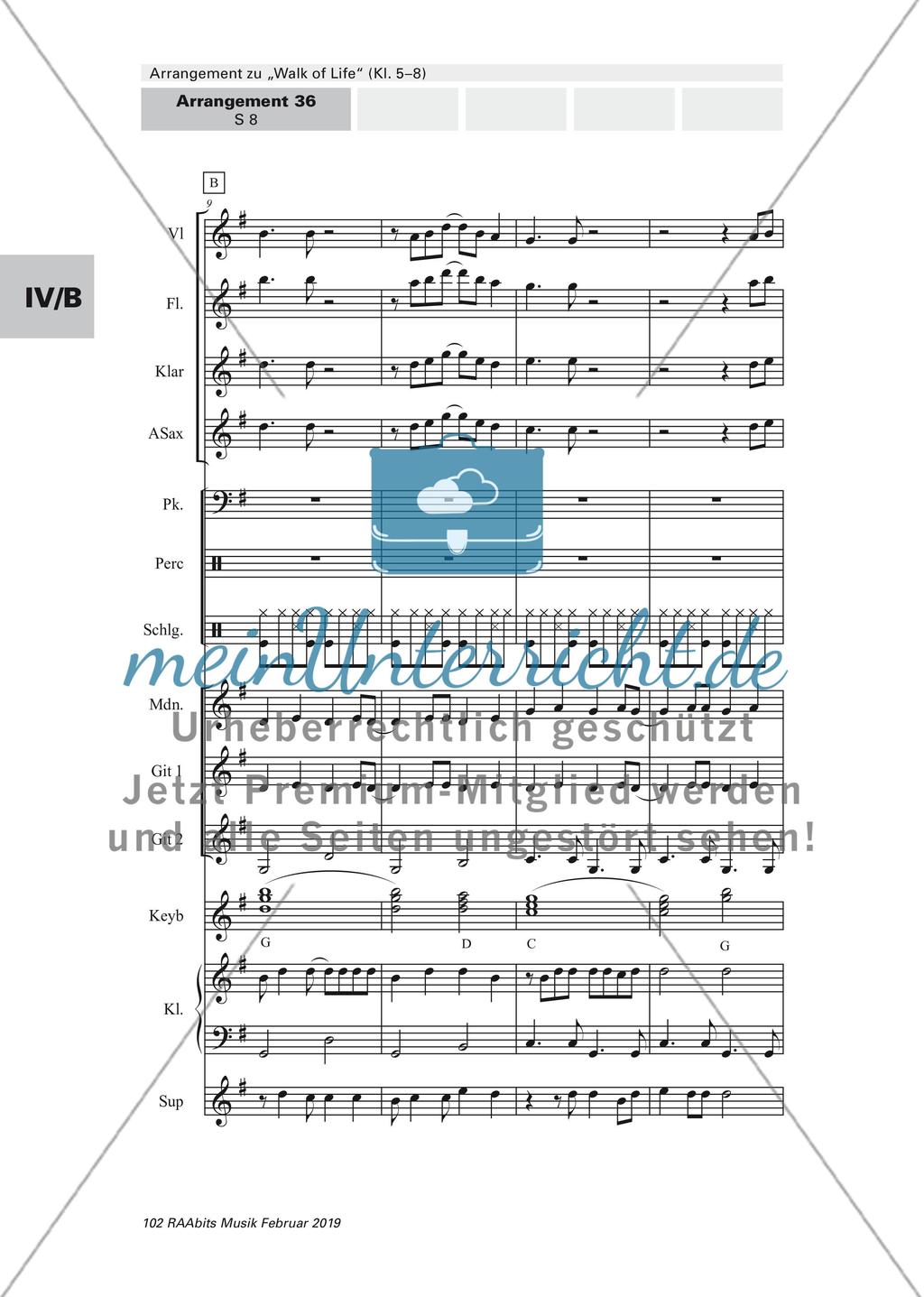 Arrangement zu