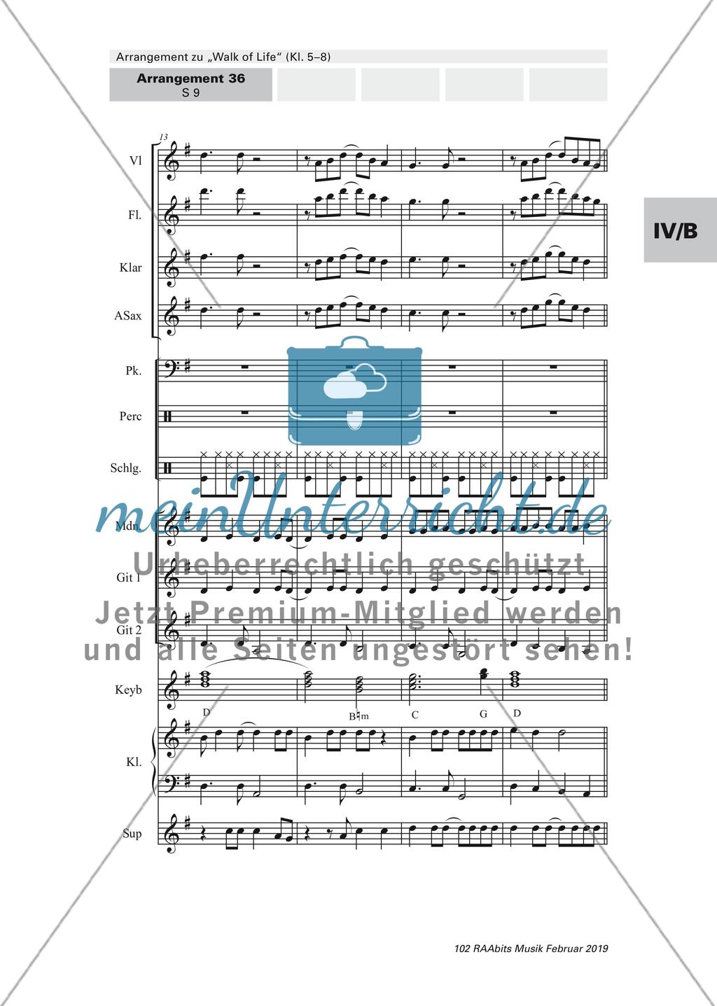 Arrangement zu
