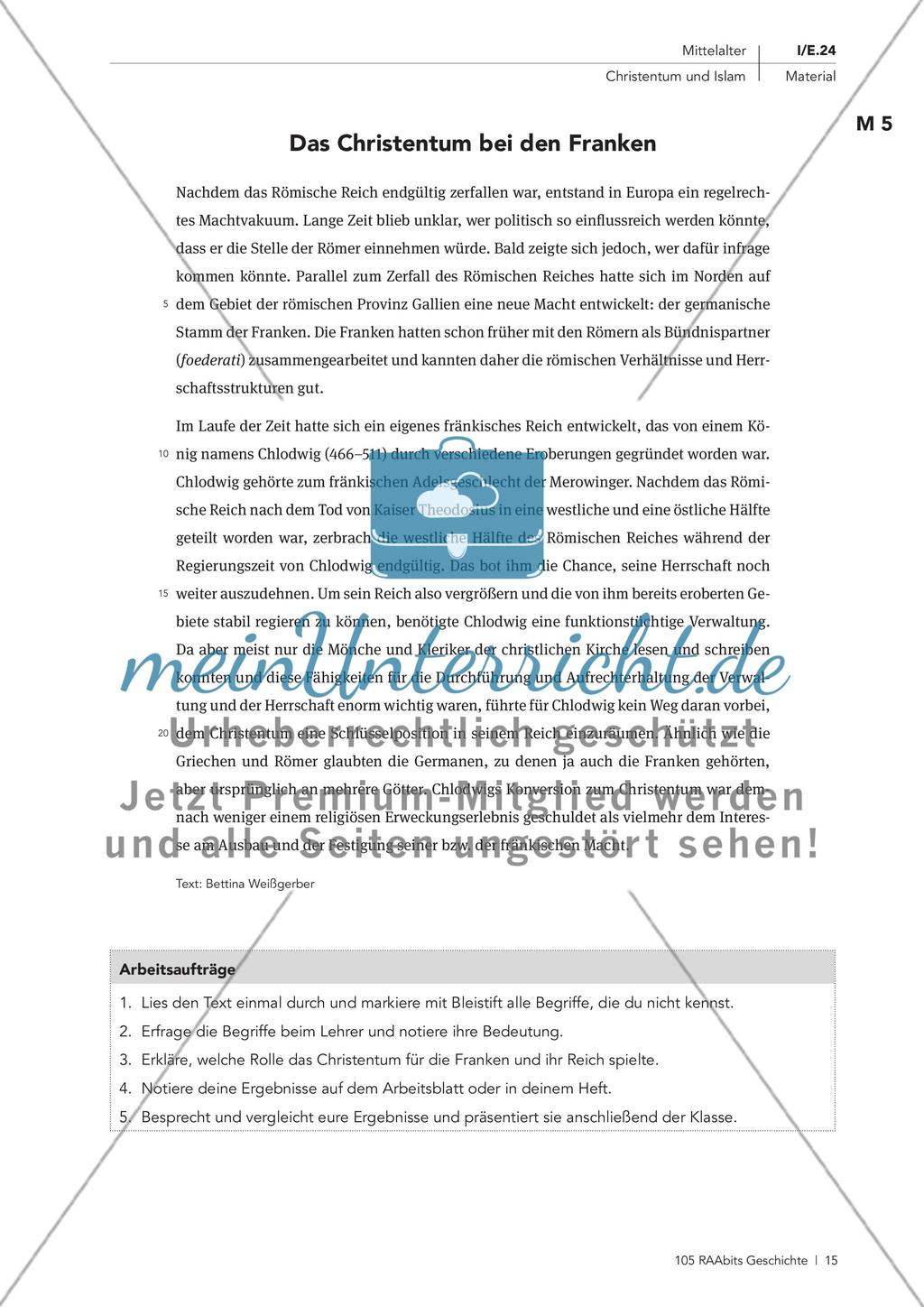 Das Christentum bei den Franken Preview 1